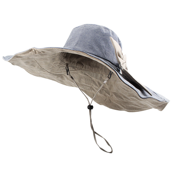 Furtalk Women Summer Wide Brim Beach Hats Reversible Drop Shipping SH014