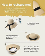 FURTALK Women Summer Straw Beach Sun Hat Wide Ribbon  Drop Shipping SH020