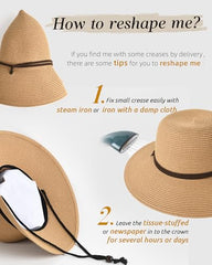 FURTALK Women Summer Paper Straw Sun Hat Wild Brim Drop Shipping  SH041