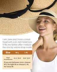 FURTALK Women Summer Straw Beach Sun Hat Wide Ribbon  Drop Shipping SH020