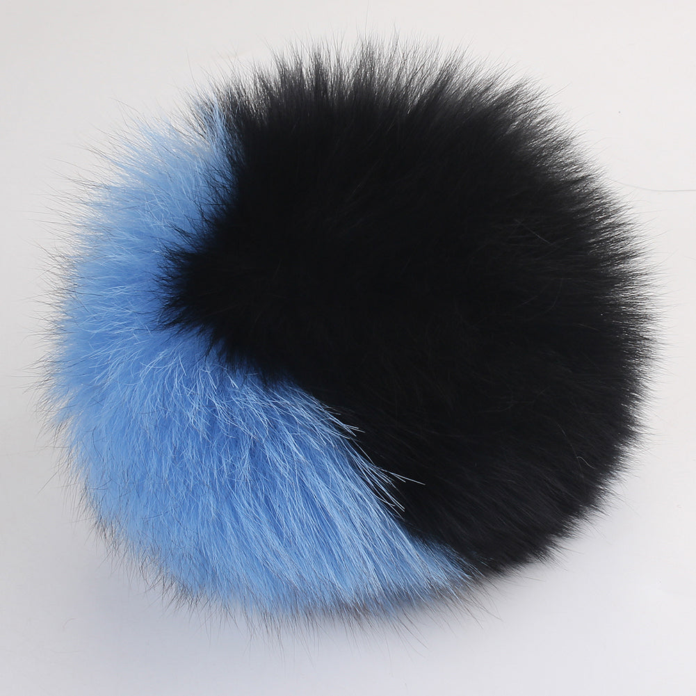 Fox Fur Pom Pom for Hat, Blue-grey Fur Pompom, Large Furry Ball, Detachable  Pompon, Hat Decoration, Fur Accessories, Fluffy Bommel 