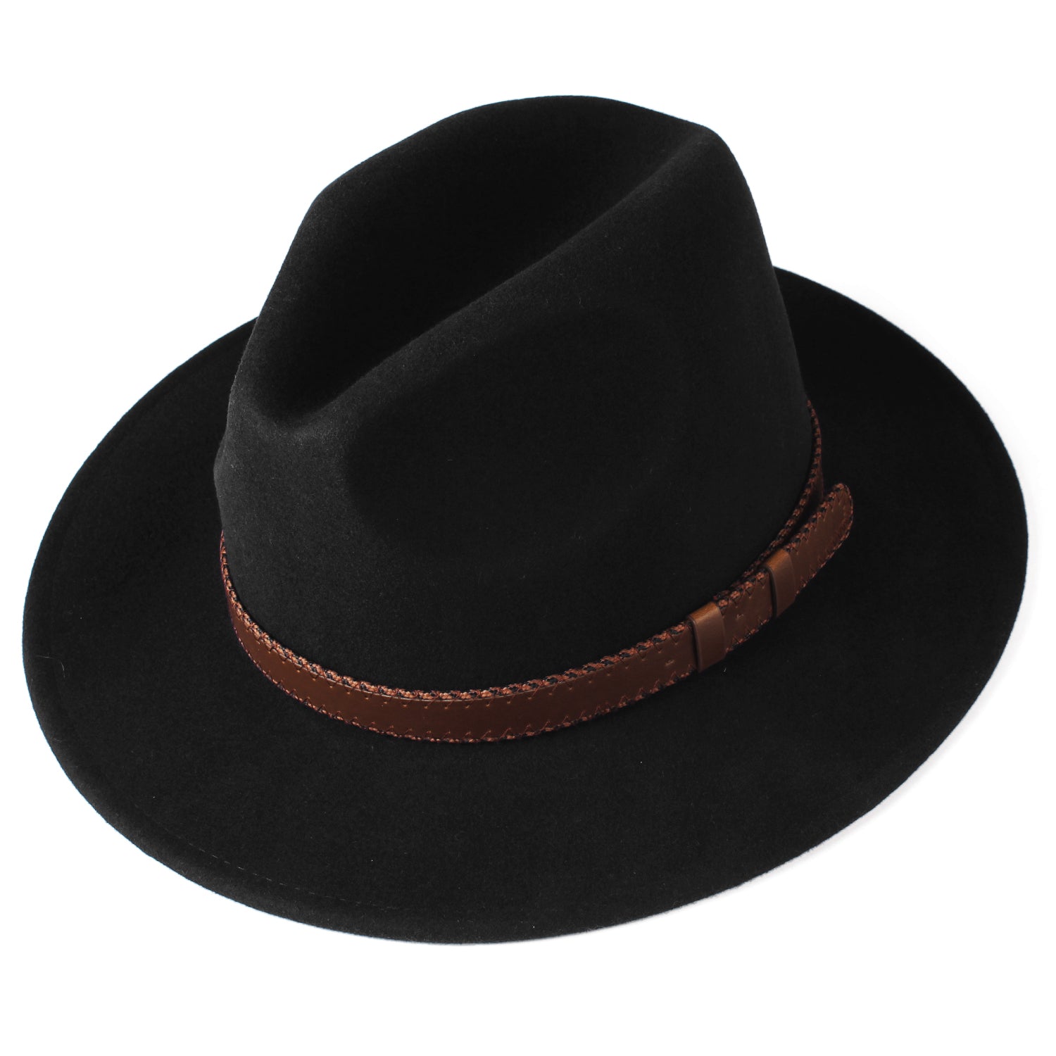 FURTALK Fedora Hats for Men Women 100% Australian Wool Felt Wide Brim