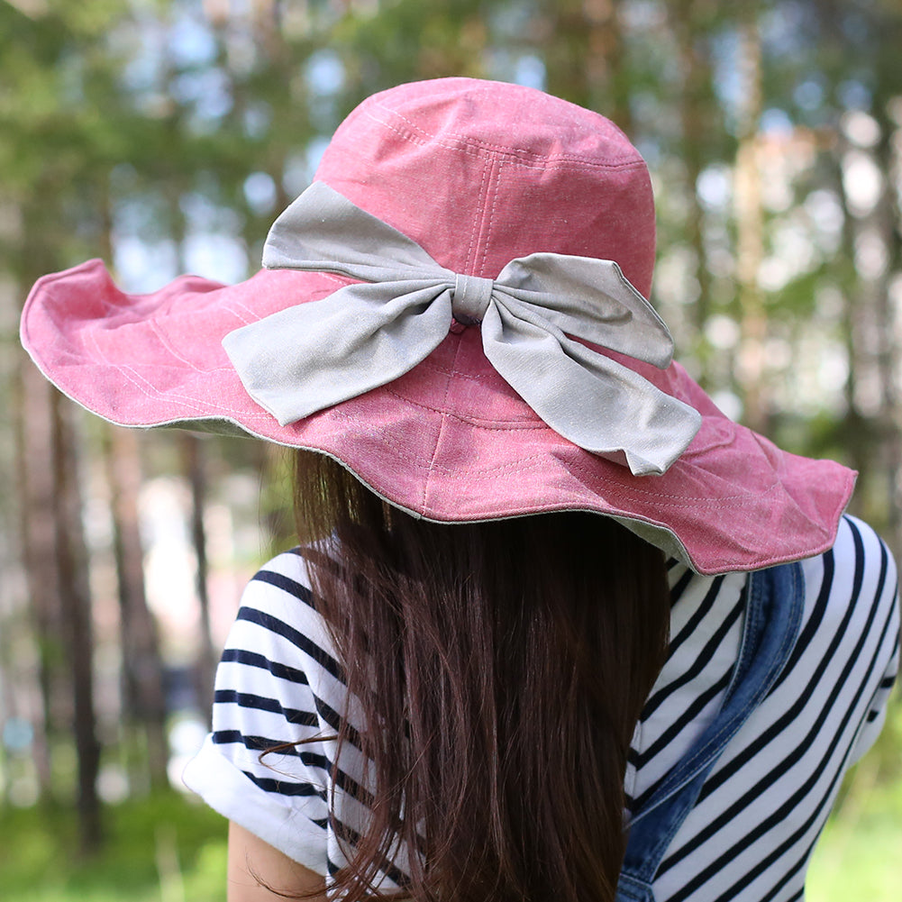 FURTALK Women Summer Wide Brim Beach Hats Reversible Drop Shipping SH0