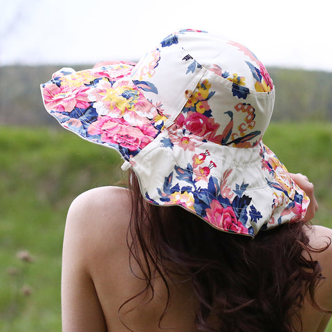 FURTALK Bucket Hats for Women Cotton Packable Summer Beach Sun Hats Mens  Womens Bucket Hat for Travel White, Large