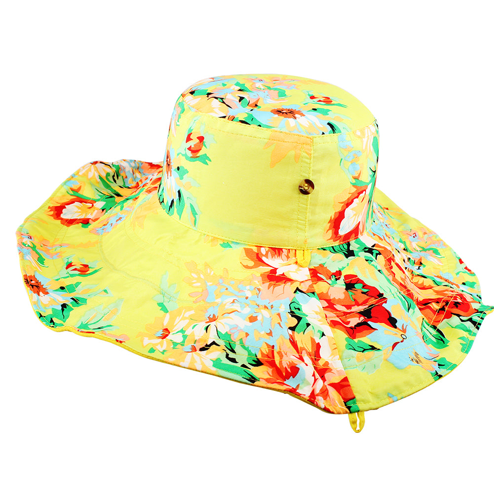 Summer Hats for Women, Womens Beach Hat Packable, Floral Sun Hat, Reversible Bucket Hat, Garden Hat, 4.5 Wide Brim Sun Hat, Floppy Hat